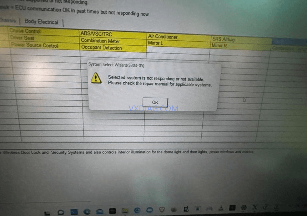 VXDIAG Techstream Cannot Read Toyota Live Data Solution – VXDIAG