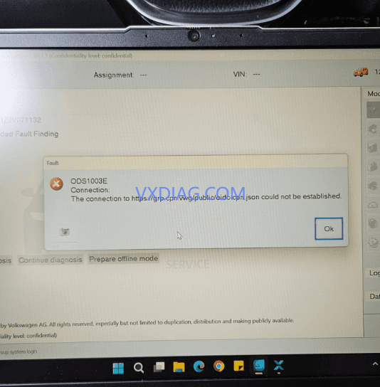 Workaround for Running ODIS on Windows 11: Addressing the ODS1003E Error