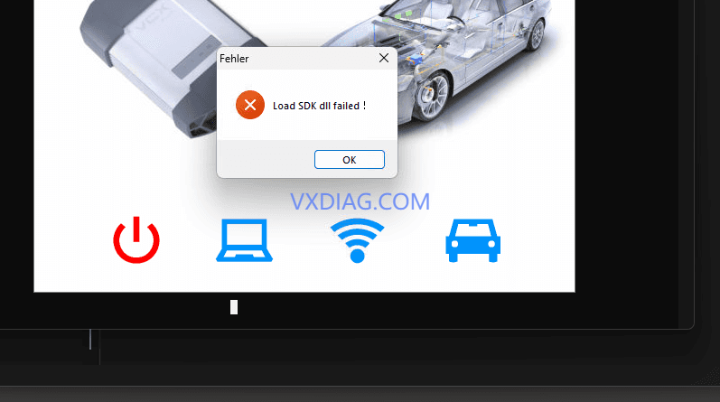VXDIAG VX Manager “Load SDK dll failed” Solution on Win 11