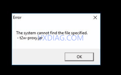 VXDIAG Tech2win ‘Cannot Find File Specified’ Solution