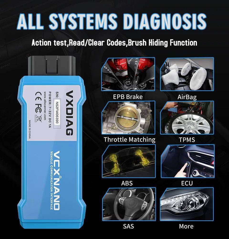 USB Version VXDIAG VCX NANO for TOYOTA - OBD2 Diagnostic Tool USB Version VXDIAG VCX NANO for TOYOTA - OBD2 Diagnostic Tool