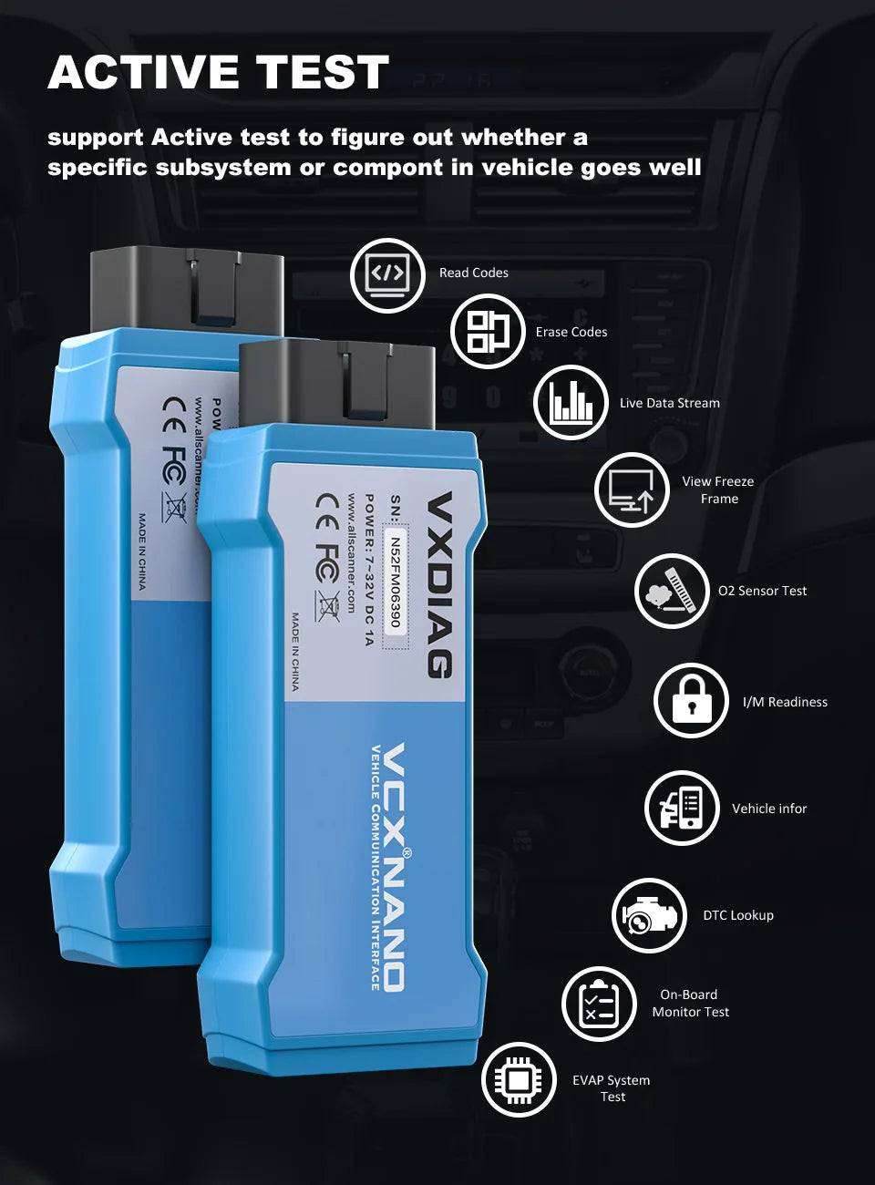USB Version VXDIAG VCX NANO for TOYOTA - OBD2 Diagnostic Tool USB Version VXDIAG VCX NANO for TOYOTA - OBD2 Diagnostic Tool