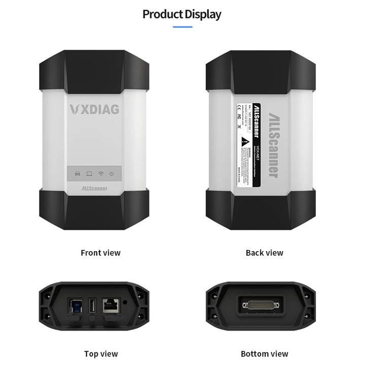 VXDIAG VCX PLUS display