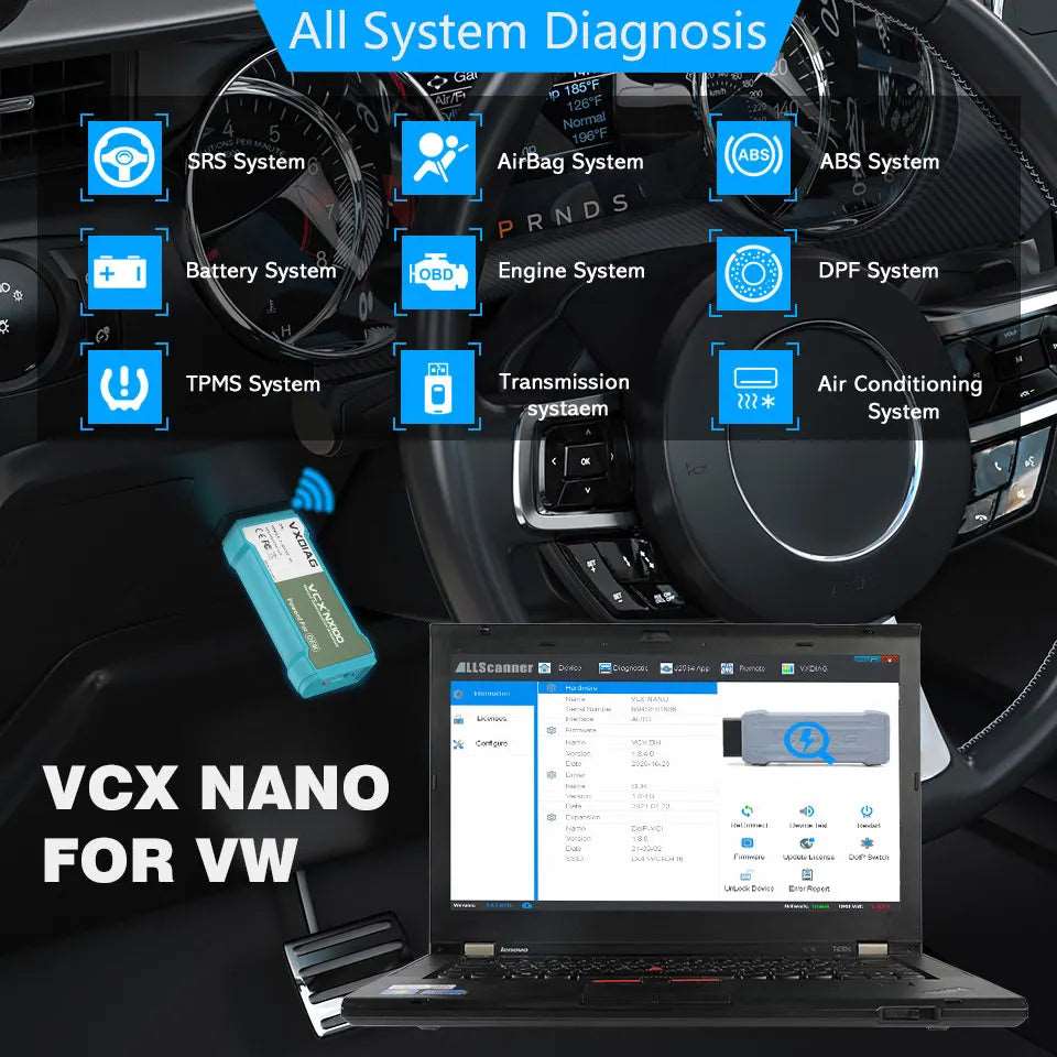 WIFI Version VXDIAG VCX NANO for VW